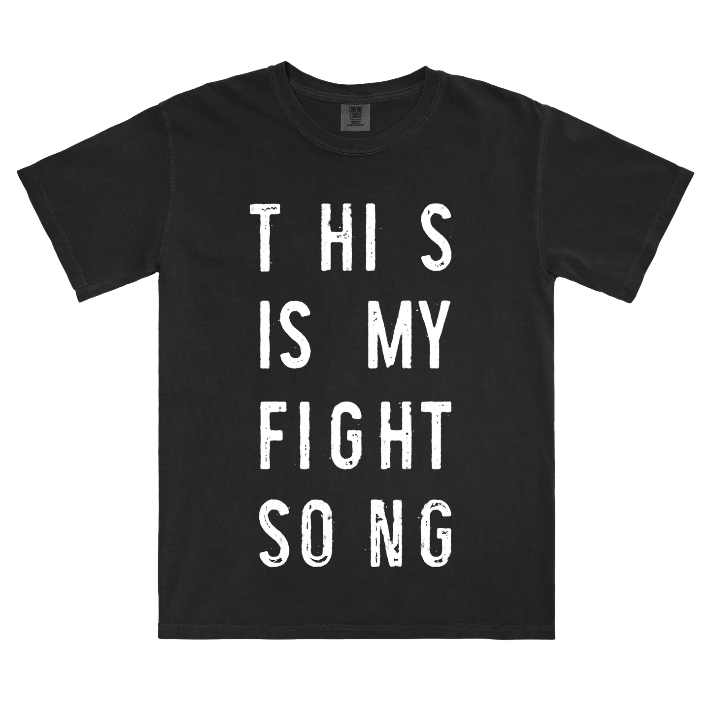 This Is My Fight Song Standard Black Tee