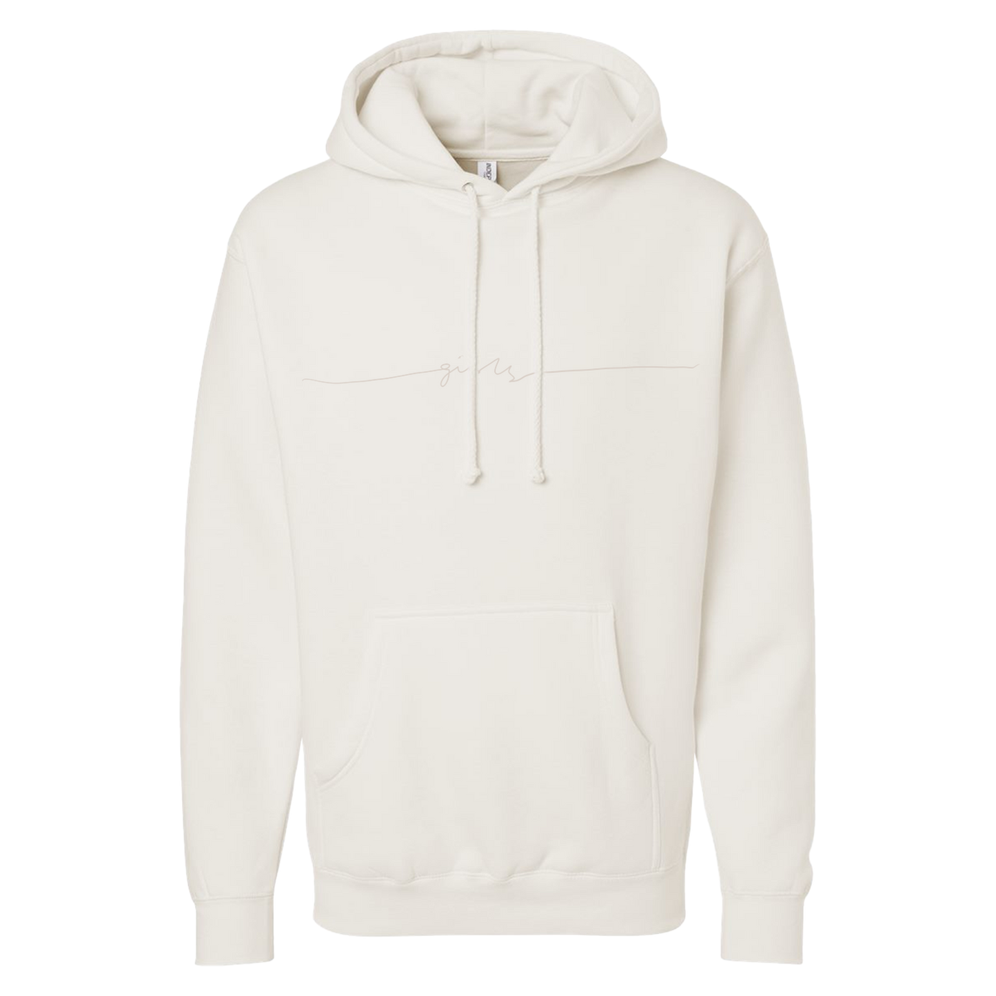 Script Cream Hoodie