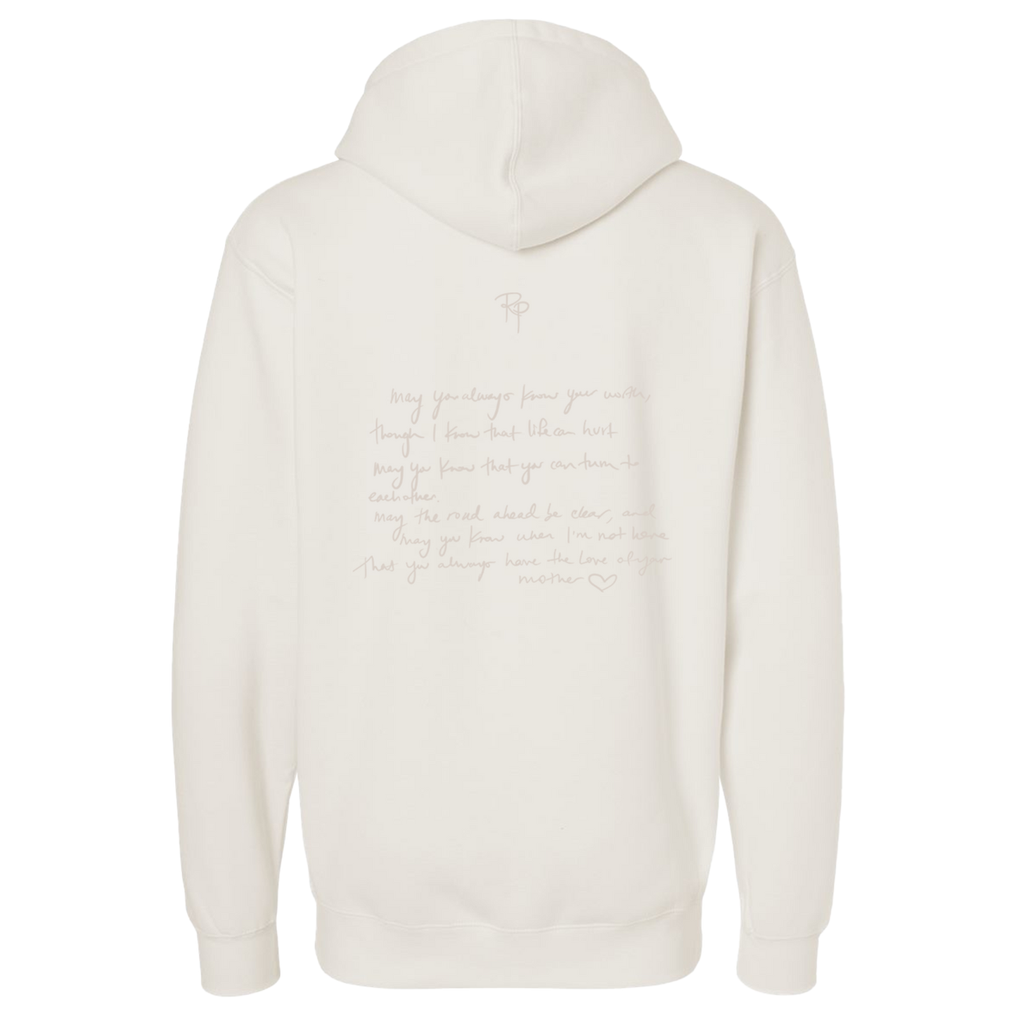 Script Cream Hoodie